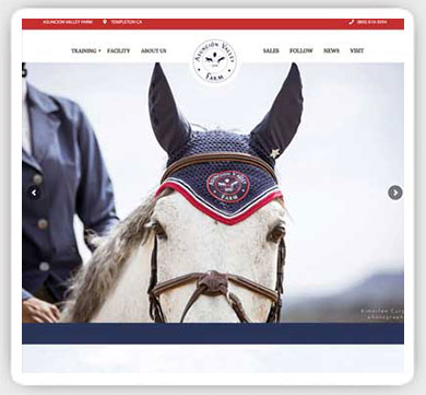 equestrian web design