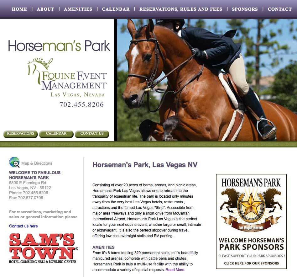 Equine Events Web Design