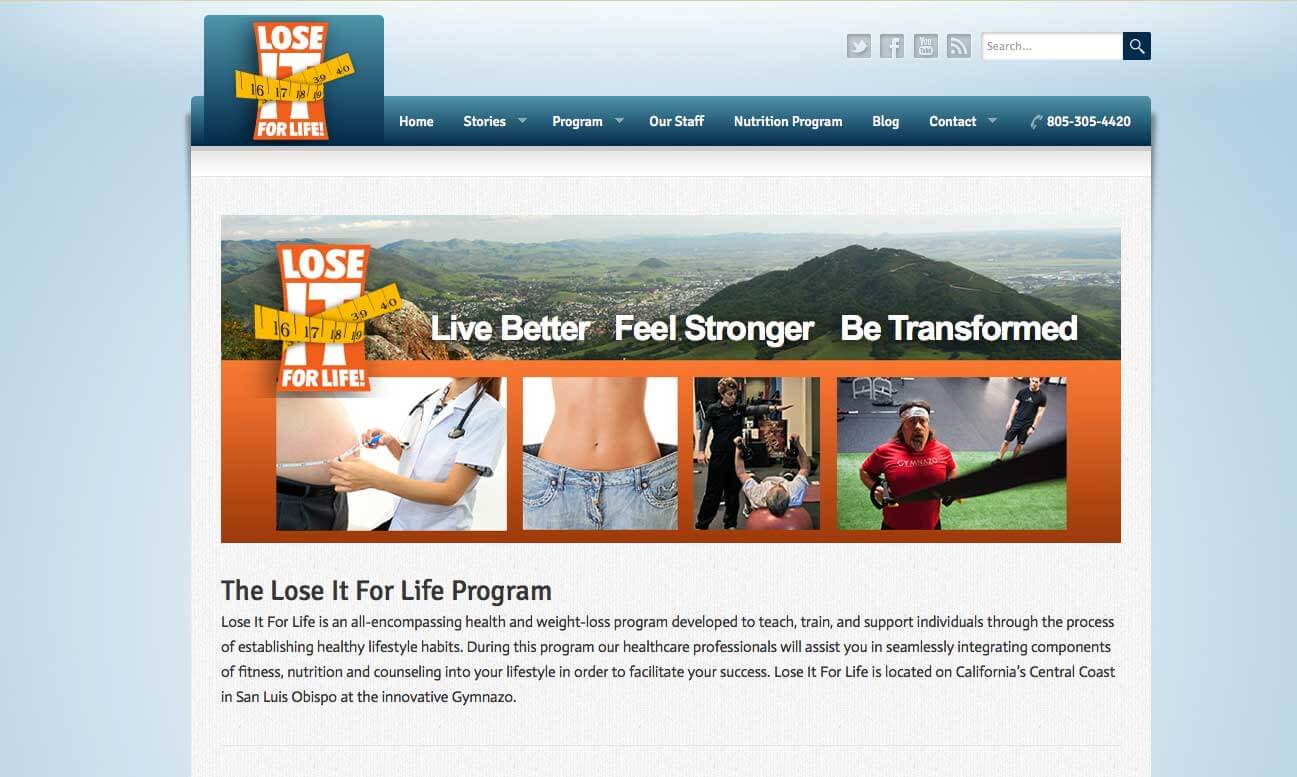 Web Design Lose It For Life SLO