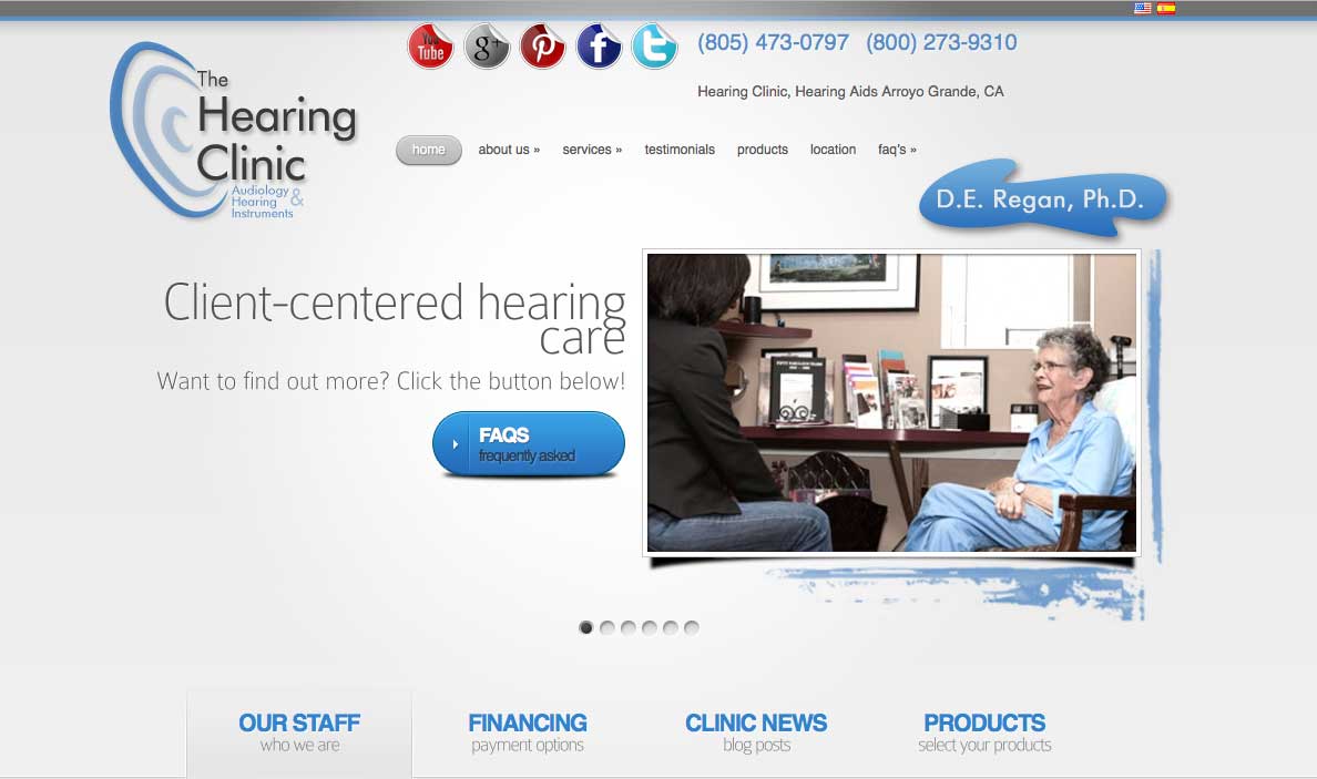 Hearing Clinic Web Design