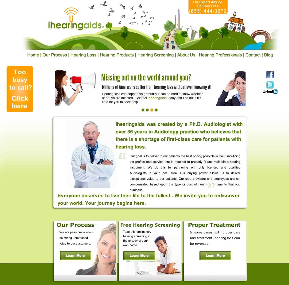 Hearing Clinics Web Design