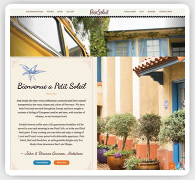 hotel web design