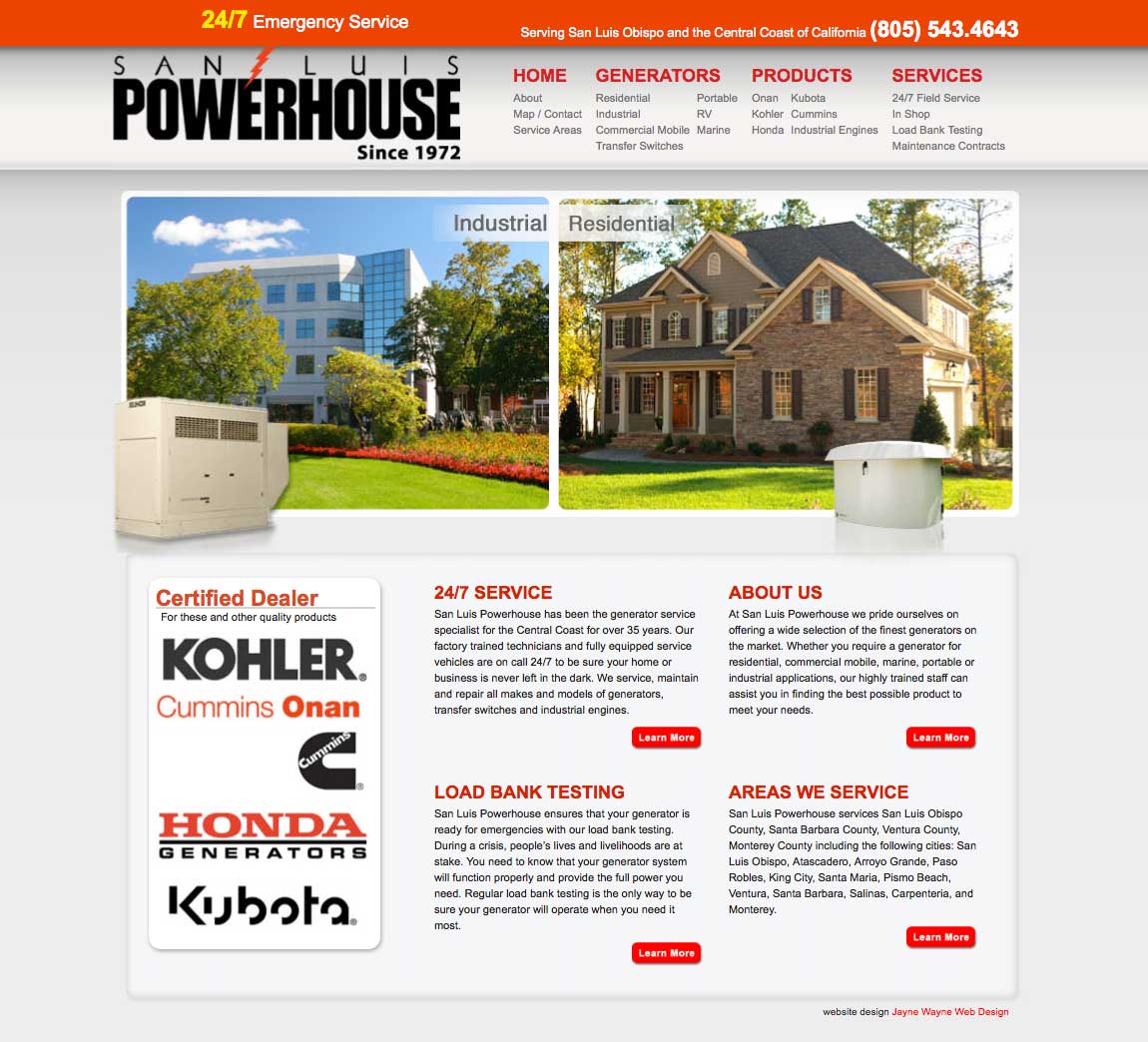 Industrial Local Web Design