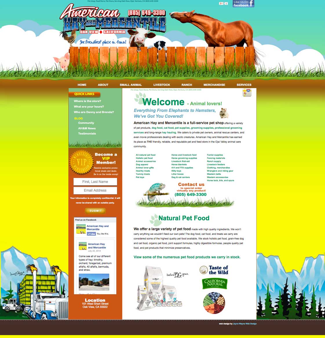 Pet Store Web Design